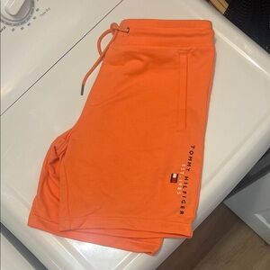 Tommy Hilfiger Men's Vibrant Orange Athletic Shorts